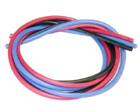 100cm Silicone Wire Blue 12SWG - Fastrax