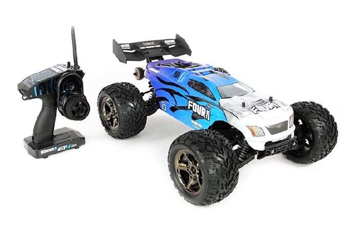 Four 10TR, 4WD Brushless RC Truggy