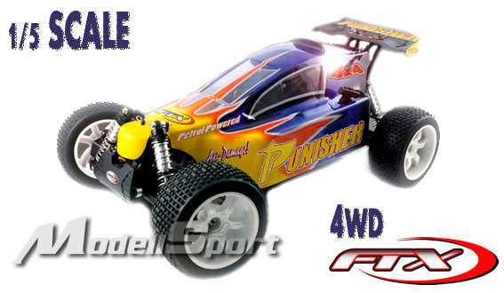 FTX Punisher 1/5 Scale 4wd RTR, RC Buggy with 23CC Petrol Engine