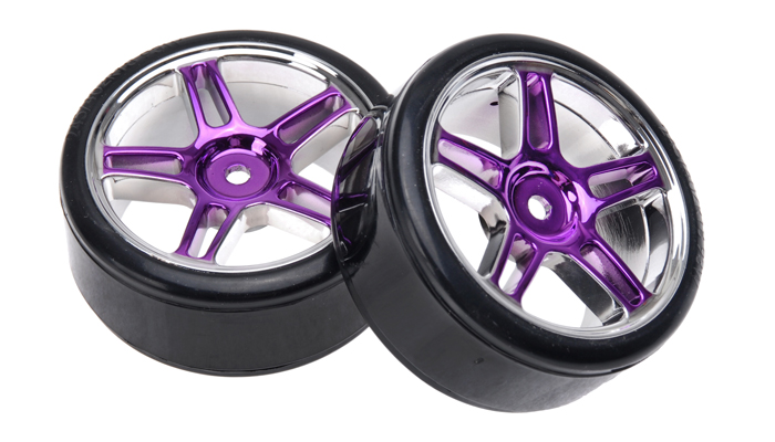 1:10 High performance anti-skid drift tires (Purple)