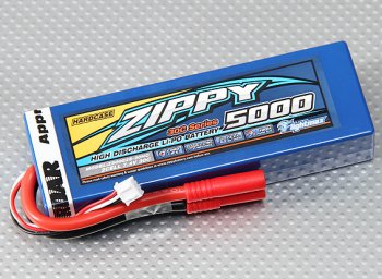 (image for) ZIPPY Flightmax 5000mAh 2S1P 30C hardcase pack (ROAR APPROVED)