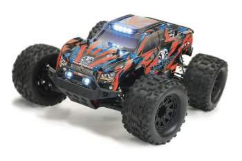 (image for) FTX RAMRAIDER 1/10 BRUSHLESS RC MONSTER TRUCK RTR - RED/BLUE