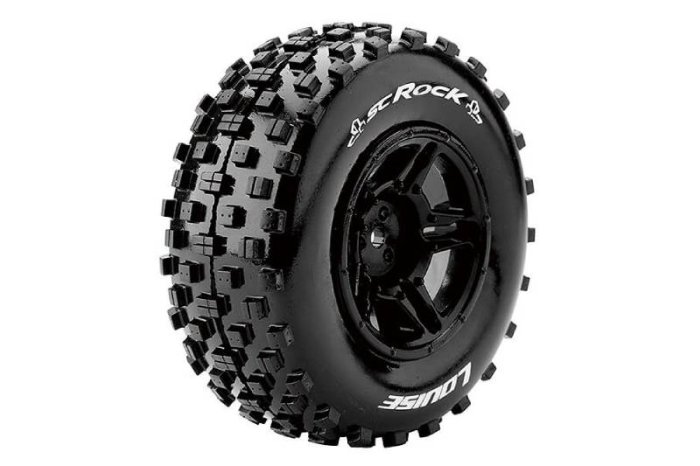(image for) LOUISE RC SC-ROCK 1/10 RR SOFT SLASH RR, SLASH 4*4 F/R BLACK