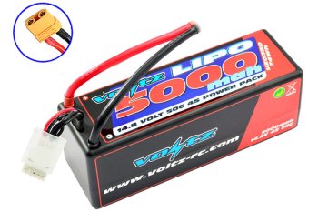 (image for) VOLTZ 5000MAH HARD CASE 14.8V 50C LIPO STICK PACK XT90