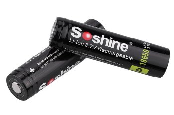 (image for) Soshine 2pcs 18650 3.7V 3400mAh Rechargeable Li-ion Lithium Batt