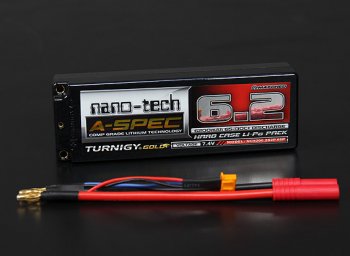(image for) Turnigy nano-tech A-SPEC 6200mah 2S 65~130C Hardcase Lipo Pack