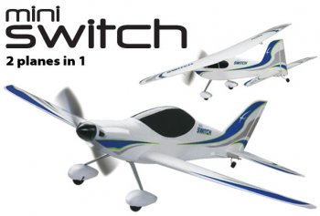 (image for) Flyzone Mini Switch 2-in-1 Sport Trainer EP RTF