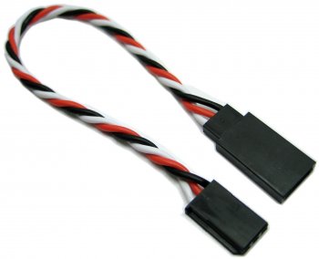 (image for) ETRONIX 7CM 22AWG FUTABA TWISTED EXTENSION WIRE