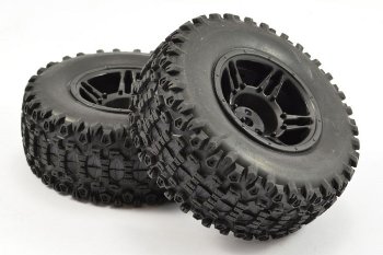 (image for) FASTRAX 1:10 SC STINGER MTD 5-SPOKE BLACK (SLASH FR) (PR)