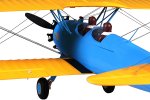 (image for) FMS 1100 Series PT-17 Boeing Stearman RC Aircraft - ARTF w/o Tx/
