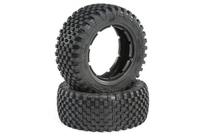 (image for) 1/5 Front/Rear 4.75 Wheel and Beadlock Set, 24mm Hex, Grey (2)