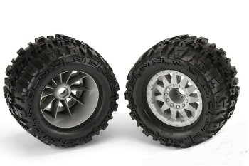 (image for) PROLINE TRENCHER X 3.8 MOUNTED ON GREY F11 OFFSET WHEEL 17MM