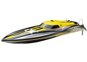 (image for) JOYSWAY ALPHA BRUSHLESS YELLOW ARTR RACING RC BOAT