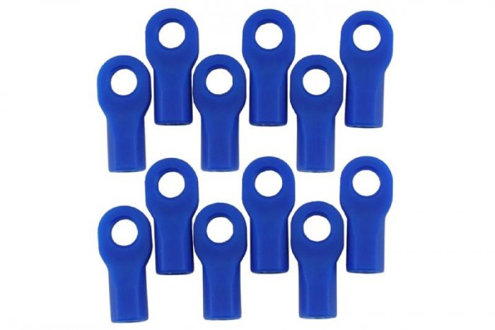 (image for) Rod Ends Short Blue (12) For Traxxas (#5347)