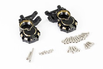 (image for) FASTRAX TRX-4 BRASS BK FRONT STEERING KNUCKLES (2)
