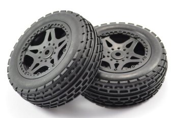 (image for) FTX SURGE FRONT BUGGY MOUNTED WHEELS/TYRES (PR)