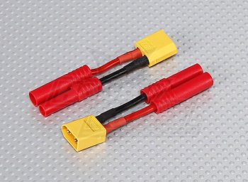 (image for) XT-60 to HXT 4mm Battery Adapter Lead (1pc)