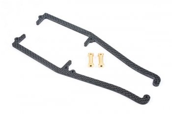 (image for) Centro Carbon Chassis Brace with 2 Short Brass Posts for the Cen