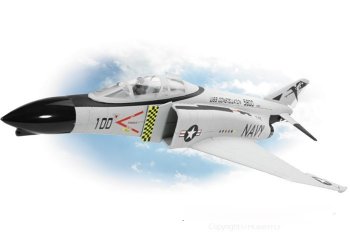 (image for) FMS F4E Phantom 70mm Ducted Fan Electric Foam RC Jet - Grey