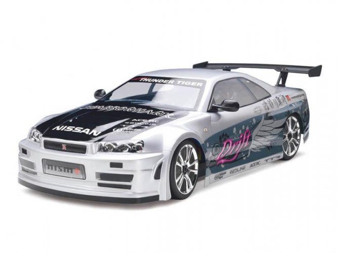 (image for) SPARROWHAWK DX SKYLINE (silver) Drift RC Car