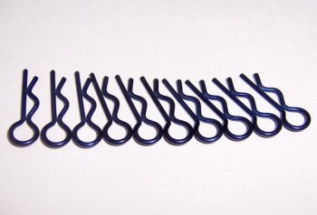 (image for) Small-ring Body Clips 10PCS NAVY-BLUE