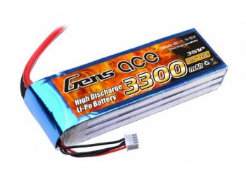 (image for) Gens ace 3300mAh 11.1V 25C 3S1P Lipo Battery Pack
