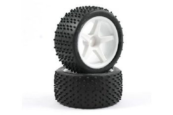 (image for) Fastrax Pin 1/10th Off Road Wheel/ Tyre Premounts (Fr)