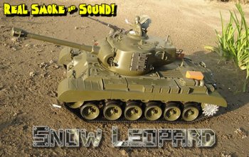 (image for) 1/16 M26 Pershing Snow Leopard BB Radio Controlled RC Tanks 3838