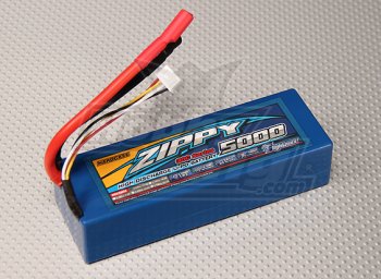 (image for) ZIPPY Flightmax 5000mAh 3S1P 30C Hardcase pack Lipo Battery