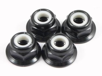 (image for) FASTRAX M4 BLACK FLANGED LOCKNUTS