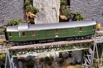 (image for) ROCO 44449 DB D4ue Hecht Baggage car - Used model