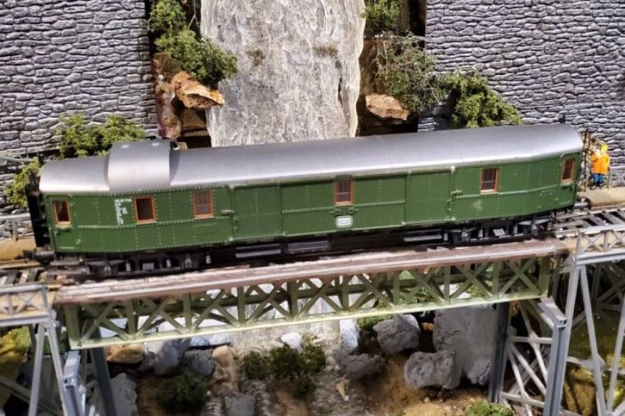 (image for) ROCO 44449 DB D4ue Hecht Baggage car - Used model