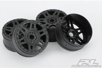 (image for) Proline Split Six V2 Front or Rear Wheels - Black (4)