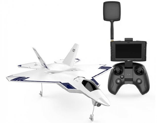 (image for) HUBSAN F22 FPV JET W/AUTO TAKE OFF,GPS,RTH,720P - SCREEN