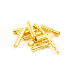 (image for) ETRONIX 4.0MM GOLD CONNECTORS (6 PAIRS MALE/FEMALE)