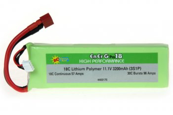 (image for) ENERG-PRO BATTERY 18C LIPO 3200 (3S1P) 2C CHARGE (XH)
