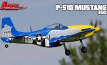 (image for) P-51D Mustang 350 - Τηλεκατευθυνόμενο ηλεκτρικό αεροπλάνο (Έτοιμ