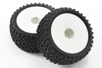 (image for) FASTRAX 1/10 MOUNTED CUBOID BUGGY REAR TYRES DISHED