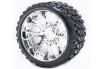 SWEEP TERRAIN CRUSHER BELTED TYRE SILVER 17MM WHEEL 1/2 OFFS (image for) SWEEP TERRAIN CRUSHER BELTED TYRE SILVER 17MM WHEEL 1/2 OFFS