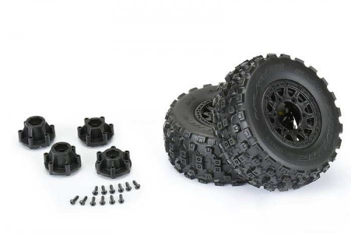(image for) PROLINE BADLANDS MX SC 2.2/3.0 M2 TYRES RAID 6X30 WHEELS BK