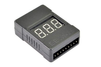 (image for) ETRONIX 1-8S LIPO BATTERY CASED VOLTAGE METER W/ALARM