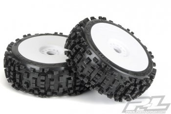 (image for) Proline Badlands XTR (Firm) All Terrain 1/8 Buggy Tyres Pre-Moun