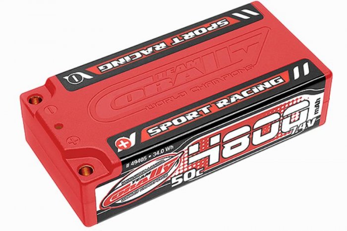(image for) Corally Sport Racing 50C Lipo Battery 4800mah 7.4V Shorty