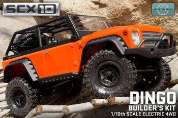 (image for) Axial SCX10 w/Dingo Body 1/10 Electric 4WD Truck - Builders Kit