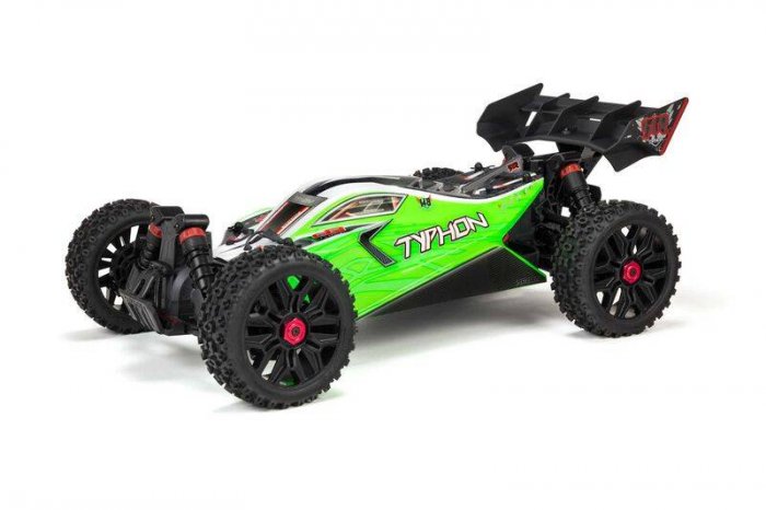 (image for) ARRMA TYPHON 4X4 V3 MEGA 550 1/8 Brushed Buggy RTR, Green