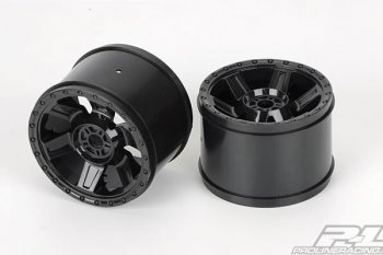 (image for) Proline Desperado 3.8" (Traxxas Style Bead) Black 1/2" Offset 17