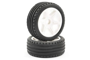 (image for) FTX COMET BUGGY FRONT MOUNTED TYRE & WHEEL YELLOW