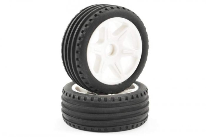 (image for) FTX COMET BUGGY FRONT MOUNTED TYRE & WHEEL YELLOW