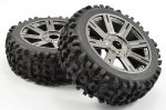 (image for) FASTRAX 1:8 MAZE BLOCK MOUNTED ON 8-SPOKE BLACK (PR)