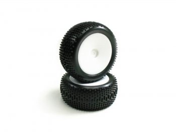 (image for) Carisma GT14B White Standard Pre-glued Rear Tyres (2)